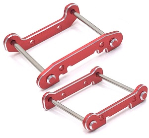 Wltoys 144011 XKS WL Tech XK RC car vehicle spare parts front and rear swing arm reinforcement plate with fixed shaft Red