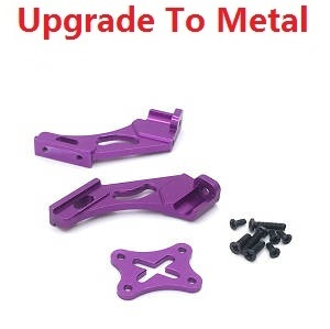 Wltoys 144011 XKS WL Tech XK RC car vehicle spare parts upgrade to metal tail wing fixed seat Purple