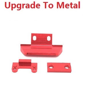 Wltoys 144011 XKS WL Tech XK RC car vehicle spare parts upgrade to metal Anti-collision accessories Red