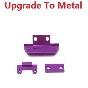 Wltoys 144011 XKS WL Tech XK RC car vehicle spare parts upgrade to metal Anti-collision accessories Purple