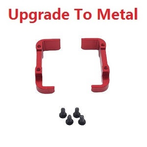 Wltoys 144011 XKS WL Tech XK RC car vehicle spare parts upgrade to metal battery fixed set Red
