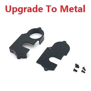 Wltoys 144011 XKS WL Tech XK RC car vehicle spare parts upgrade to metal reduction gear upper and lower covers Black