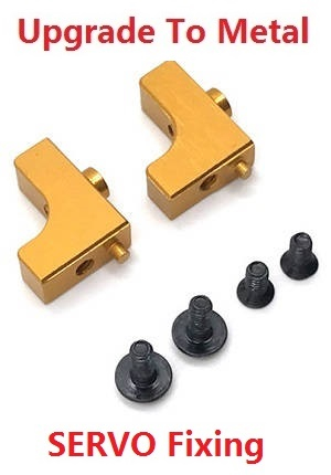 Wltoys 144011 XKS WL Tech XK RC car vehicle spare parts servo fixed set Metal Gold