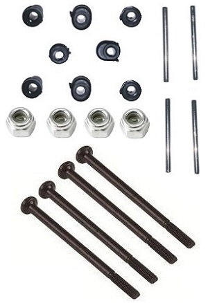 Wltoys 144011 XKS WL Tech XK RC car vehicle spare parts swing arm shaft sleeve + screws + nuts + 2*26mm metal bar