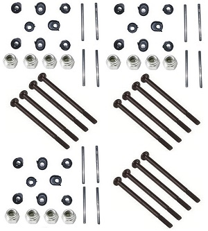 Wltoys 144011 XKS WL Tech XK RC car vehicle spare parts swing arm shaft sleeve + screws + nuts + 2*26mm metal bar 3sets