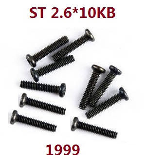 Wltoys 144011 XKS WL Tech XK RC car vehicle spare parts st2.6*10kb screws set 1999