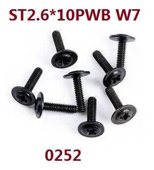 Wltoys 144011 XKS WL Tech XK RC car vehicle spare parts st2.6*10pwb w7 screws set 0252