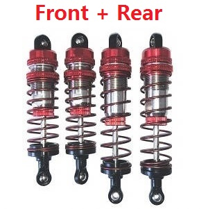 Wltoys 144011 XKS WL Tech XK RC car vehicle spare parts front and rear shock absorber Red