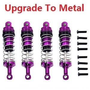 Wltoys 144011 XKS WL Tech XK RC car vehicle spare parts upgrade to metal shock absorber Purple