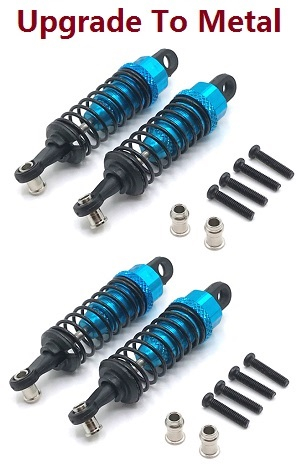 Wltoys 184008 XKS WL Tech XK RC car vehicle spare parts upgrade to metal shock absorber Blue