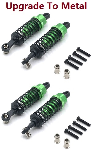 Wltoys 184008 XKS WL Tech XK RC car vehicle spare parts upgrade to metal shock absorber Green