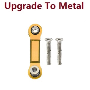 Wltoys 184008 XKS WL Tech XK RC car vehicle spare parts upgrade to metal servo connect rod Gold