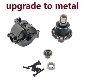Wltoys 184008 XKS WL Tech XK RC car vehicle spare parts upgrade to all metal differential mechanism and wave box