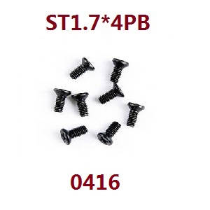 Wltoys 184008 XKS WL Tech XK RC car vehicle spare parts round head self tapping screws 1.7*4pb sets 0416 - Click Image to Close