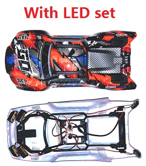 Wltoys 184008 XKS WL Tech XK RC car vehicle spare parts car shell with LED set group 2931 - Click Image to Close
