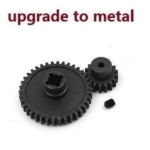 Wltoys 184011 XKS WL XK 184011 RC car vehicle spare parts upgrade to metal main gear and motor gear