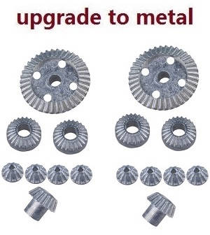 Wltoys 184011 XKS WL XK 184011 RC car vehicle spare parts upgarde to metal differential planet and big gear + Driving gear 16pcs