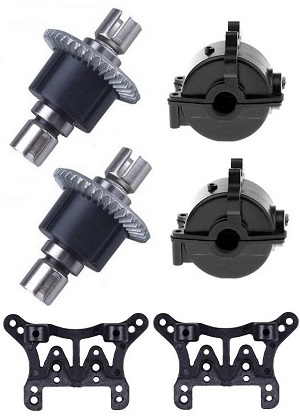 Wltoys 184011 XKS WL XK 184011 RC car vehicle spare parts metal differential mechanism + wave box + shock board 2sets