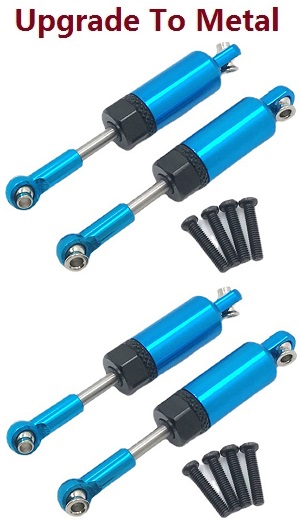 Wltoys 184011 XKS WL XK 184011 RC car vehicle spare parts upgrade to metal shock absorber Blue