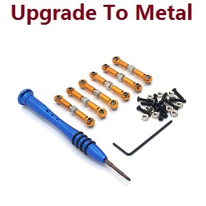 Wltoys 184011 XKS WL XK 184011 RC car vehicle spare parts upgrade to metal steering rod group Gold