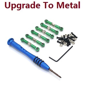 Wltoys 184011 XKS WL XK 184011 RC car vehicle spare parts upgrade to metal steering rod group Green