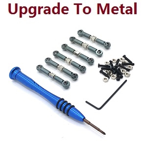 Wltoys 184011 XKS WL XK 184011 RC car vehicle spare parts upgrade to metal steering rod group Titanium color