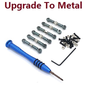 Wltoys 184011 XKS WL XK 184011 RC car vehicle spare parts upgrade to metal steering rod group Titanium color