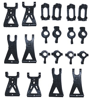 Wltoys 184011 XKS WL XK 184011 RC car vehicle spare parts front and rear swing arm group + front and rear wheel seat + steering seat 2sets