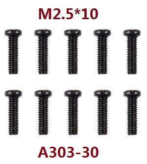 Wltoys 184011 XKS WL XK 184011 RC car vehicle spare parts machine screws set 2.5*10pm A303-30