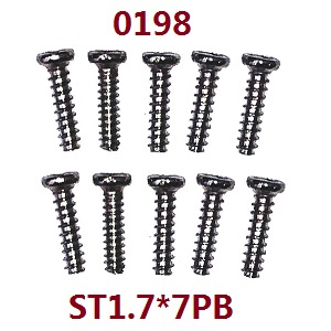 Wltoys 2428 XKS WL XK 2428 RC car vehicle spare parts screws set st1.7*7pb 0198