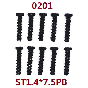 Wltoys 2428 XKS WL XK 2428 RC car vehicle spare parts screws set st1.4*7.5pb 0201