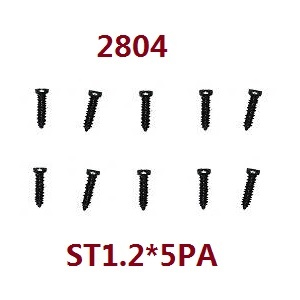 Wltoys 2428 XKS WL XK 2428 RC car vehicle spare parts screws set st1.2*5pa 2804