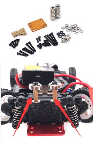 Wltoys 284161 Wltoys 284010 RC Car Vehicle spare parts shell modification, adjustment and fixing parts (Gold) - Click Image to Close