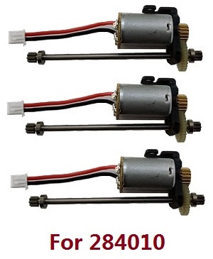 Wltoys 284161 Wltoys 284010 RC Car Vehicle spare parts motor assembly 3sets (For 284010) - Click Image to Close