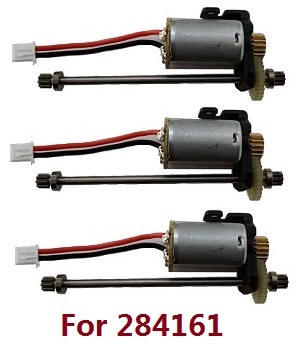 Wltoys 284161 Wltoys 284010 RC Car Vehicle spare parts motor assembly 3sets (For 284161) - Click Image to Close