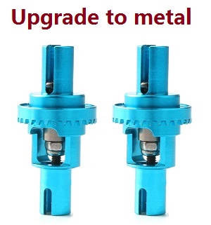 Wltoys 284161 Wltoys 284010 RC Car Vehicle spare parts upgrade to metal differential (Blue) 2pcs - Click Image to Close