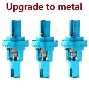 Wltoys 284161 Wltoys 284010 RC Car Vehicle spare parts upgrade to metal differential (Blue) 3pcs - Click Image to Close