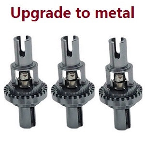 Wltoys 284161 Wltoys 284010 RC Car Vehicle spare parts upgrade to metal differential (Titanium color) 3pcs