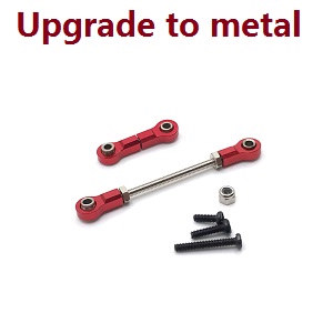 Wltoys 284161 Wltoys 284010 RC Car Vehicle spare parts upgrade to metall pull rod (Red)