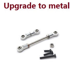 Wltoys 284161 Wltoys 284010 RC Car Vehicle spare parts upgrade to metall pull rod (Silver)