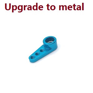 Wltoys 284161 Wltoys 284010 RC Car Vehicle spare parts upgrade to metall servo arm (Blue) - Click Image to Close