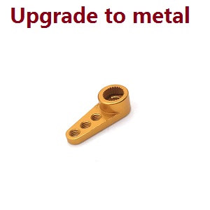 Wltoys 284161 Wltoys 284010 RC Car Vehicle spare parts upgrade to metall servo arm (Gold) - Click Image to Close