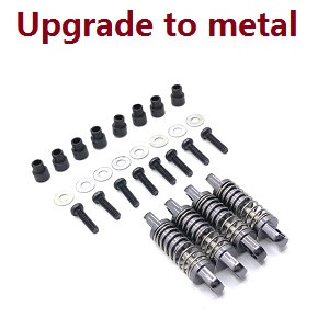 Wltoys 284161 Wltoys 284010 RC Car Vehicle spare parts upgrade to metal shock absorber (Titanium color) 4pcs - Click Image to Close