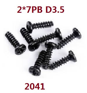 Wltoys 284161 Wltoys 284010 RC Car Vehicle spare parts screws set 2*7pb d3.5 2041