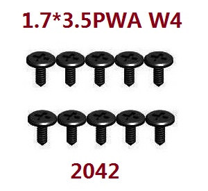 Wltoys 284161 Wltoys 284010 RC Car Vehicle spare parts screws set 1.7*3.5pwa w4 2042 - Click Image to Close
