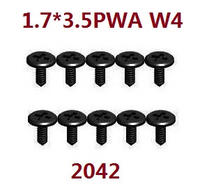 Wltoys 284161 Wltoys 284010 RC Car Vehicle spare parts screws set 1.7*3.5pwa w4 2042 Wltoys 284161 Wltoys 284010 RC Car Vehicle spare parts screws set 1.7*3.5pwa w4 2042