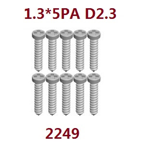 Wltoys 284161 Wltoys 284010 RC Car Vehicle spare parts screws set 1.3*5pa d2.3 2249 - Click Image to Close