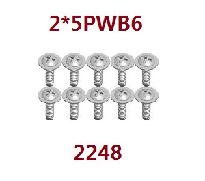 Wltoys 284161 Wltoys 284010 RC Car Vehicle spare parts screws set 2*5pwb6 2248
