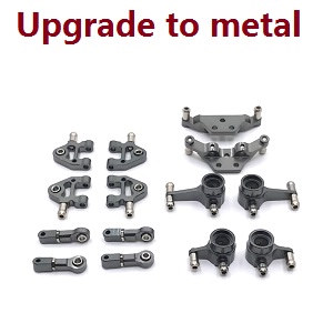 Wltoys 284161 Wltoys 284010 RC Car Vehicle spare parts 5-In-one upgrade to metal parts kit (Titanium color)