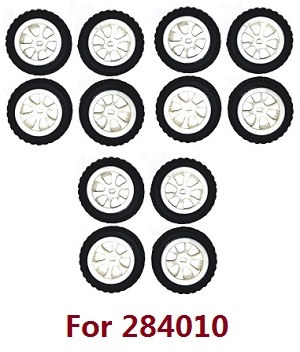 Wltoys 284161 Wltoys 284010 RC Car Vehicle spare parts tyre 3sets (For 284010)